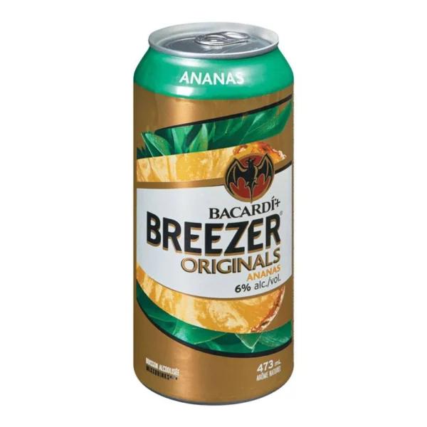 Boisson de malt alcoolisée à saveur d'ananas, Breezer - 473mL