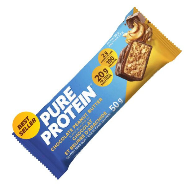 Barre tendre au chocolat et beurre d'arachide sans gluten - 50g