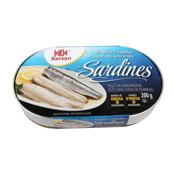 Filets de sardines dans l'huile de tournesol - 200g