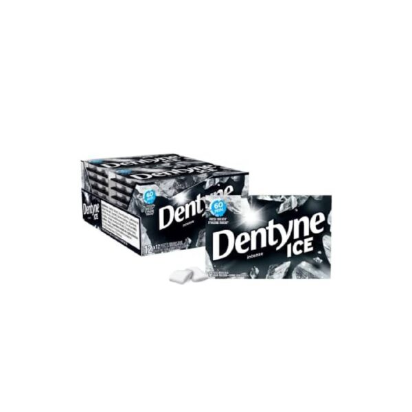 Gomme sans sucre à saveur frissons, Ice - 12x12 morceaux