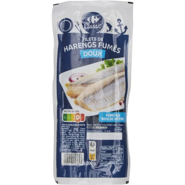 Filets de harengs fumés - 200g