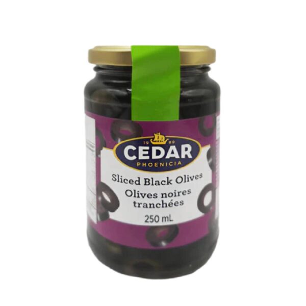Olives noires tranchées - 250ml