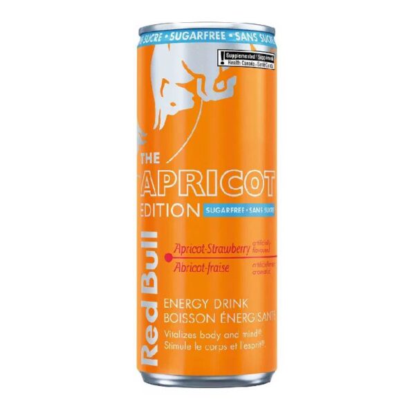 Red Bull Apricot Edition Sugar-Free Energy Drink – 355ml