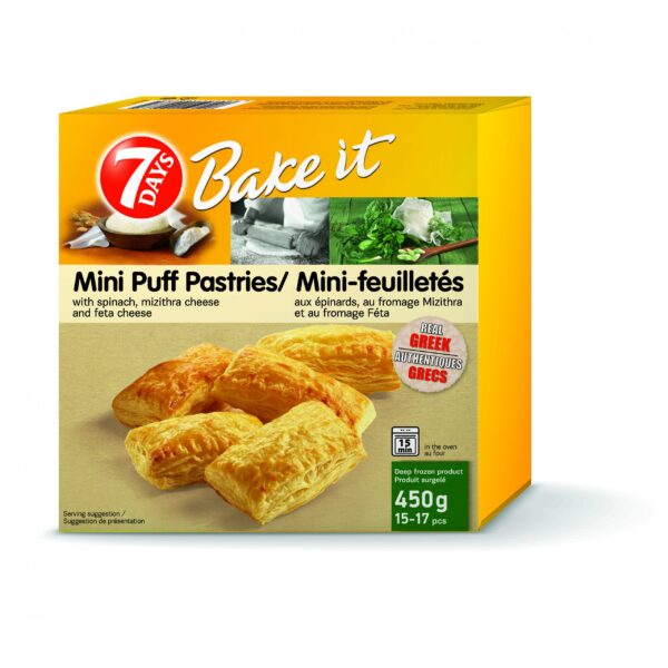 Mini feuilletés aux épinards et fromage - 450g