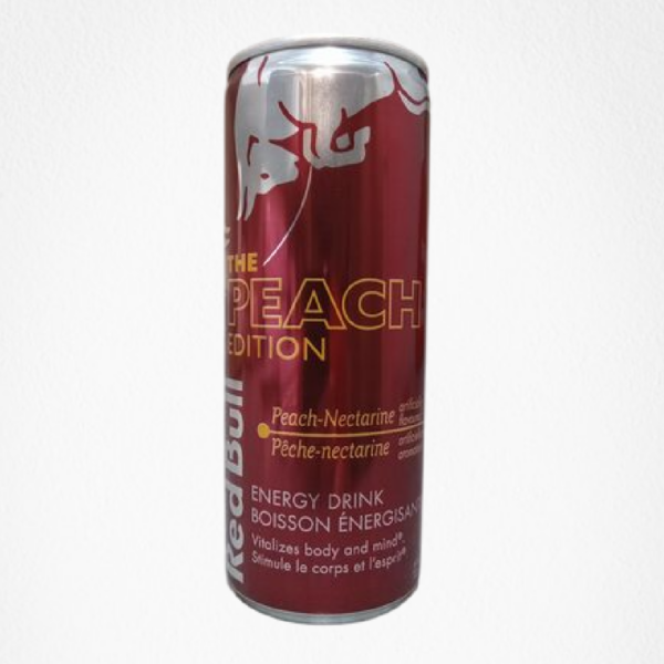 Boisson énergisante à saveur de pêche et nectarine - 250ml