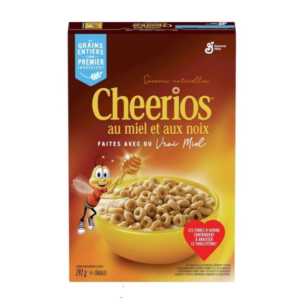 Céréales d'avoine au miel et aux noix, Cheerios - 292g