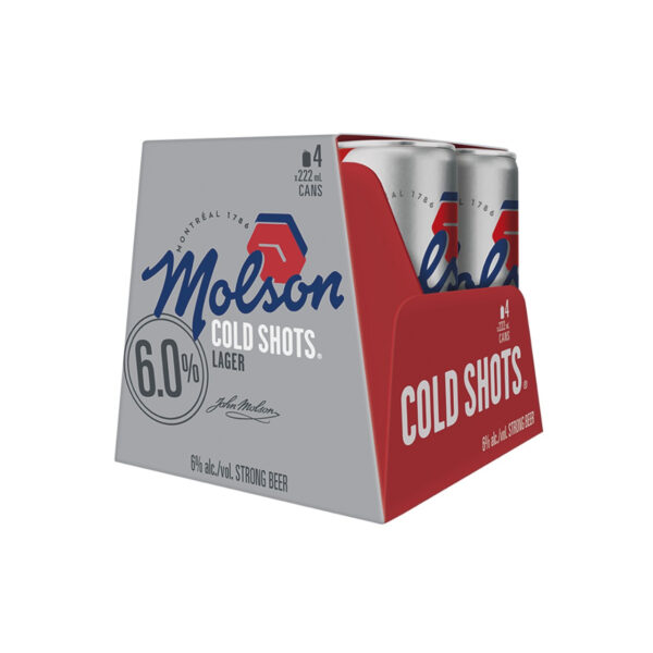 Bière forte de type Lager, Cold Shot - 4x222mL