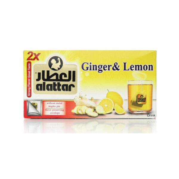 Thé à saveur de gingembre et citron - 20 sachets