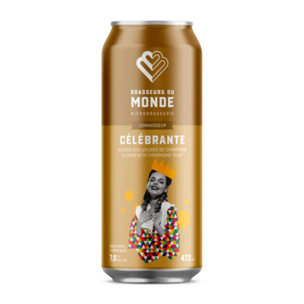 Bière blonde fermentée aux levures de champagne, Célébrante - 473mL