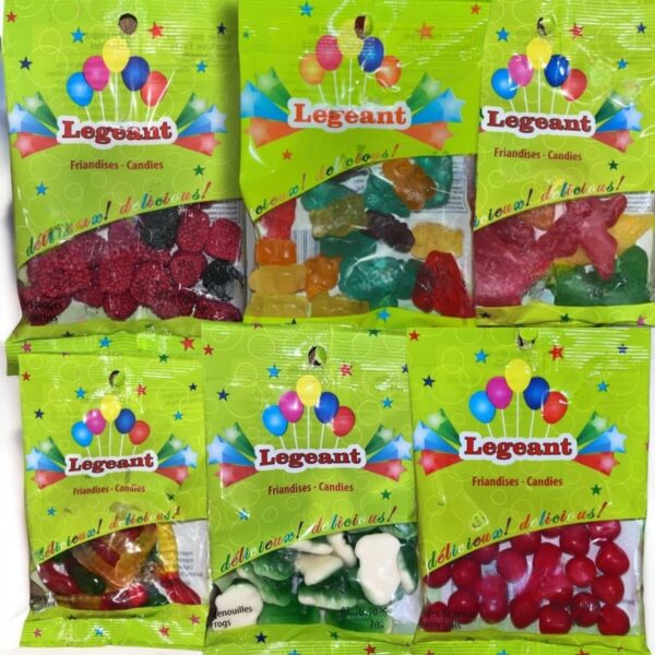 Mélange de bonbons gommeux assortis Legeant – Friandises fruitées et moelleuses