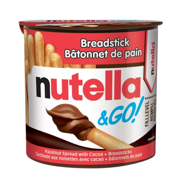 Bâtonnets de pain avec tartinade de crème de noisettes - 55g