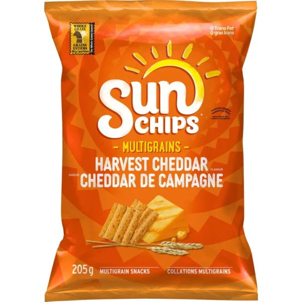 Croustilles multigrains à saveur de cheddar de campagne - 205g