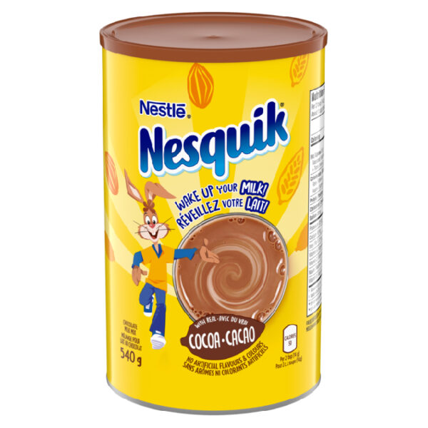 Mélange pour lait au chocolat en poudre à teneur de sucre réduite, Nesquik - 540g