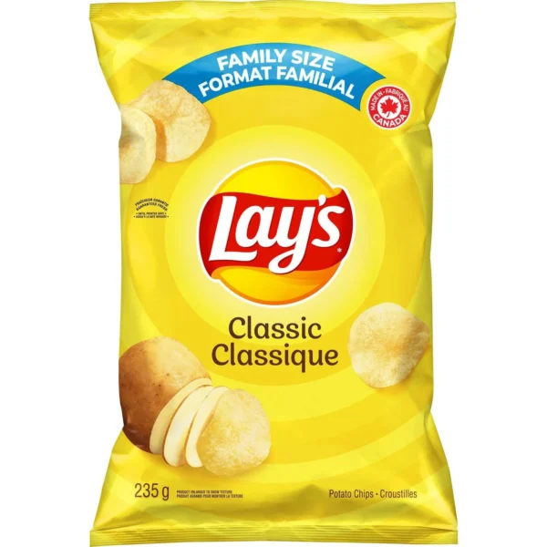 Croustilles saveur classique - 235g 