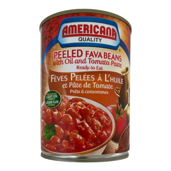 Fèves pelées avec huile et pâte de tomate - 400g